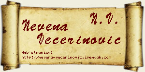 Nevena Večerinović vizit kartica